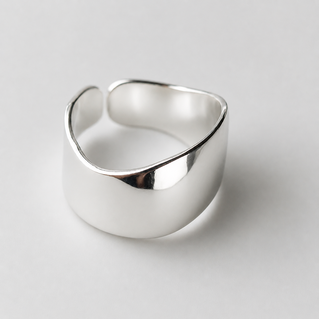 Anillo Ola de Plata 950