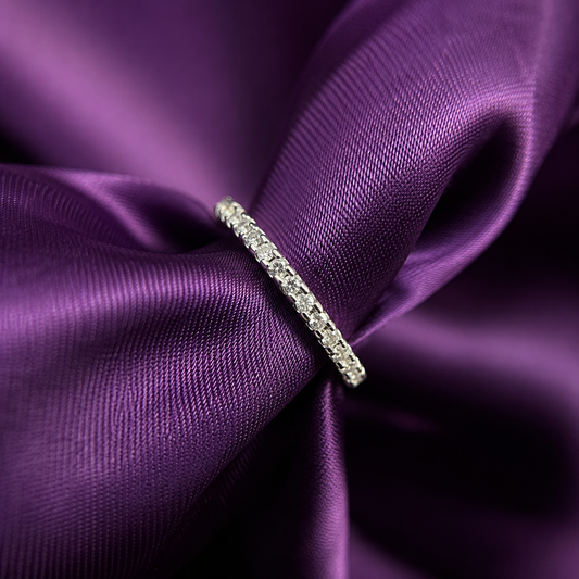 Anillo Banda con Cristales