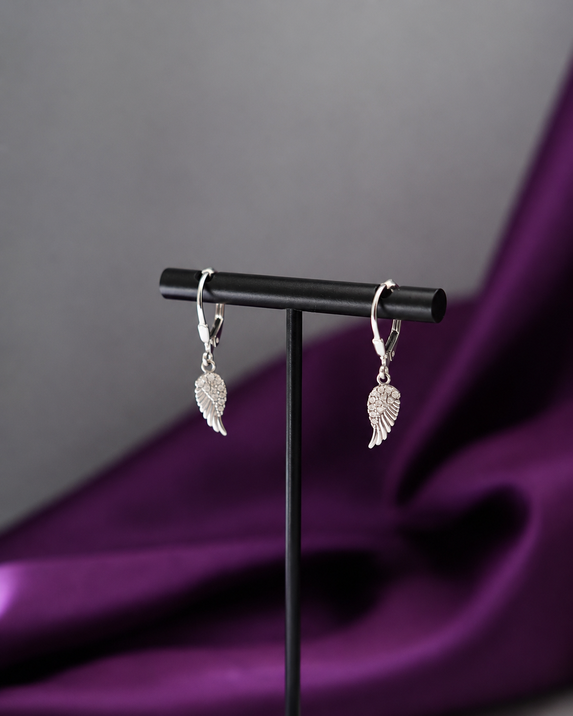 Pendientes Alas Colgantes Microcristales