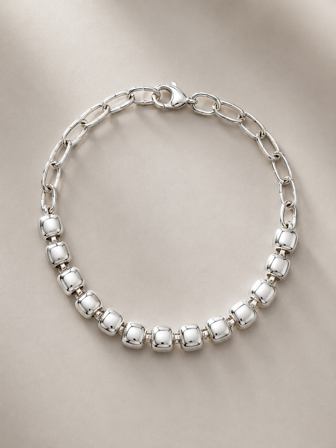 Pulsera Cascabel Minimal Plata 950
