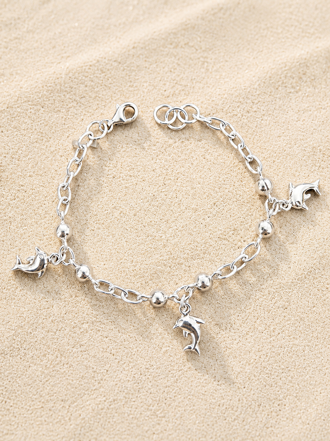 Pulsera de Plata 950 Delfines