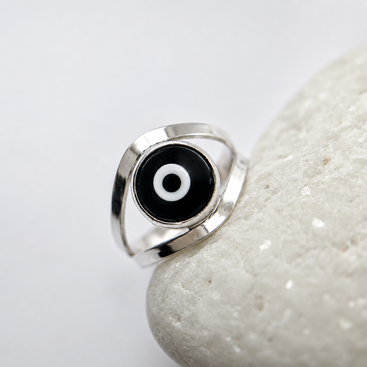 Anillo Ojo Turco de Plata. 950