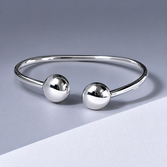 Bangle de Plata 950 con platillos