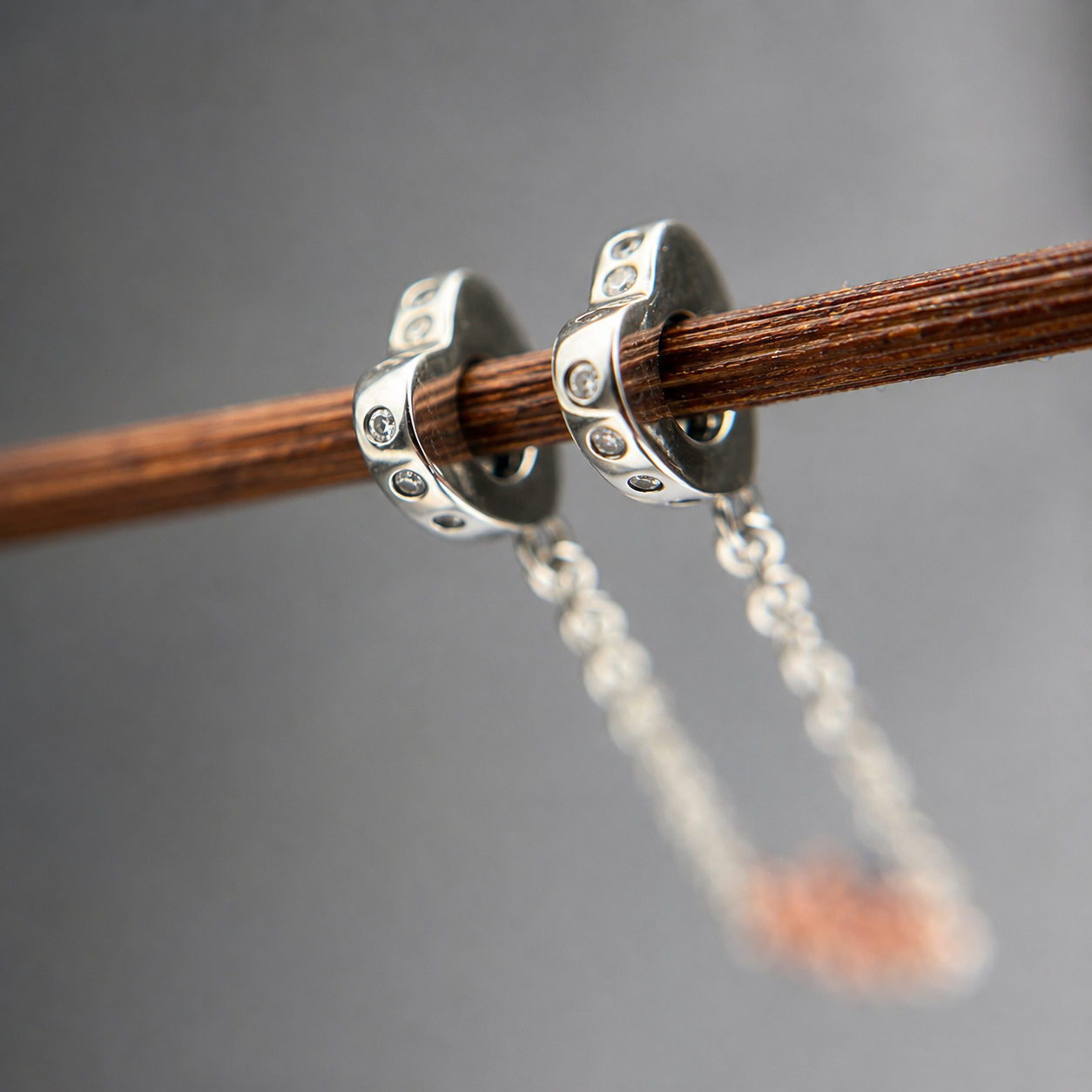 Charm de Seguridad Corazones y Flor