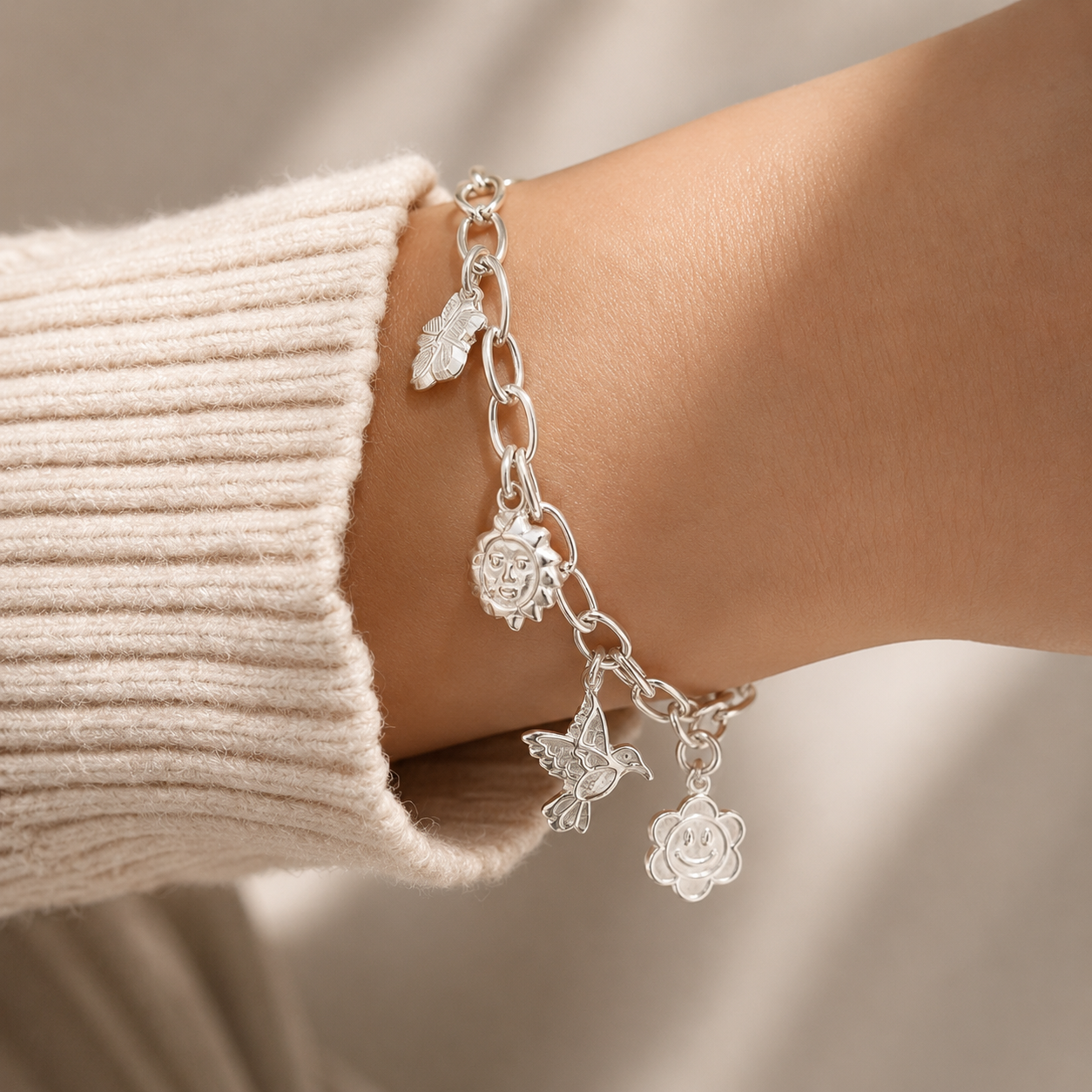 Pulsera de Plata 950 Jardin del Alma