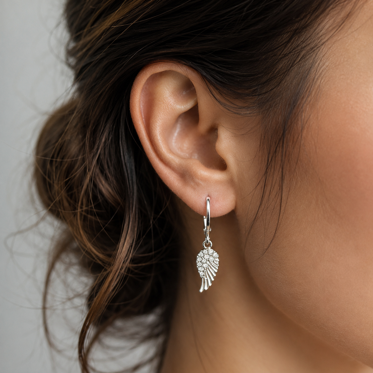 Pendientes Alas Colgantes Microcristales