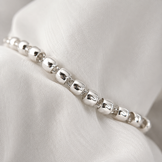 Pulsera Cascabel Minimal Plata 950